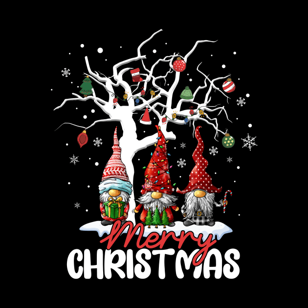 Merry Christmas Gnomes Xmas Family Men Women Shirt by Bruna Clothing