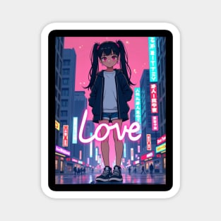 Dynamic Anime Vibes: A Journey of Color and Emotion Magnet