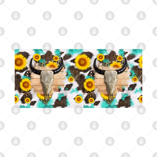 Bull skull sunflower fur by 2SUNS