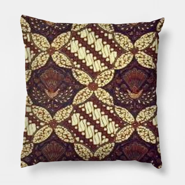 batik mask Pillow by AMIN