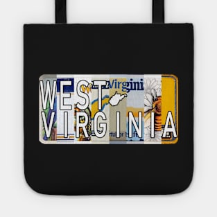 West Virginia License Plates Tote