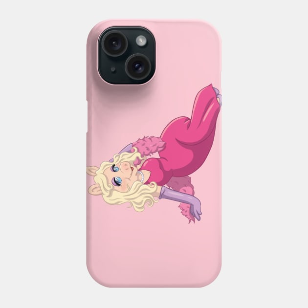 Miss Piggy Phone Case by jfeldmanart