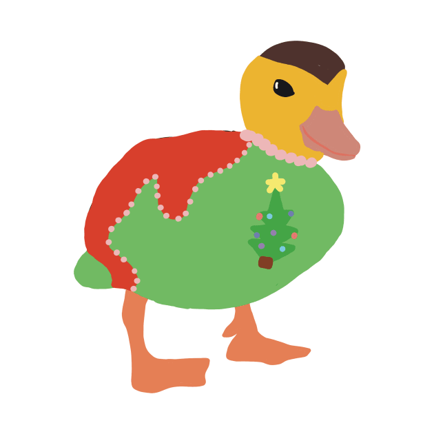 Ugly Christmas sweater duck by gremoline