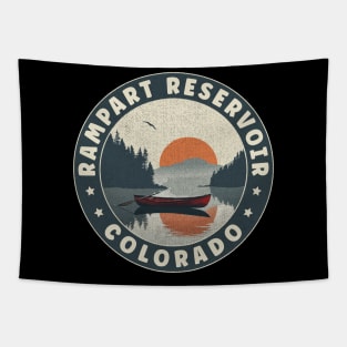 Rampart Reservoir Colorado Sunset Tapestry