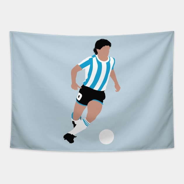 Diego Armando Maradona - Argentina Tapestry by CulturedVisuals