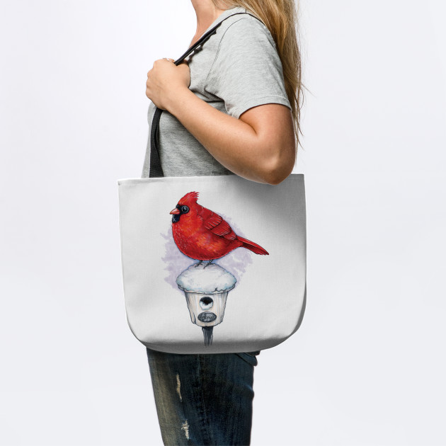Beautiful Cardinal Bird Cardinal Tote Bag Teepublic Uk