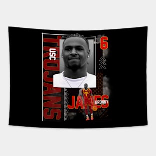 Bronny James 6 Tapestry