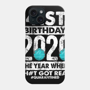 41st Birthday 2020 The Year Shit Got Real 41 years old Premium Phone Case