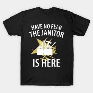 Janitor Off Duty Cleaners Janitors Cleaning Gift T-Shirt by Thomas