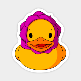 Rose Rubber Duck Magnet