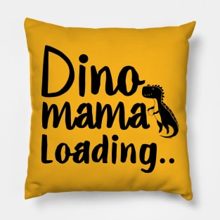 Dino Mama Loading Funny Pregnancy Announcement Pillow