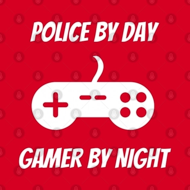 Police By Day Gamer By Night by Petalprints