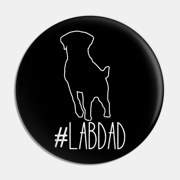 Dad Labrador Retriever Shirt | Hashtag Lab Dad Gift Pin by Gawkclothing