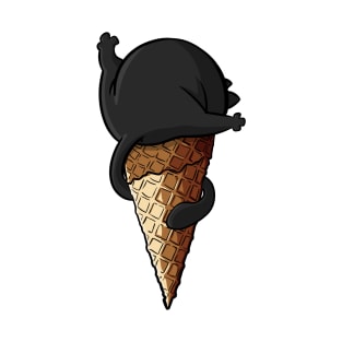 ICE CREAM BLACK CAT T-Shirt