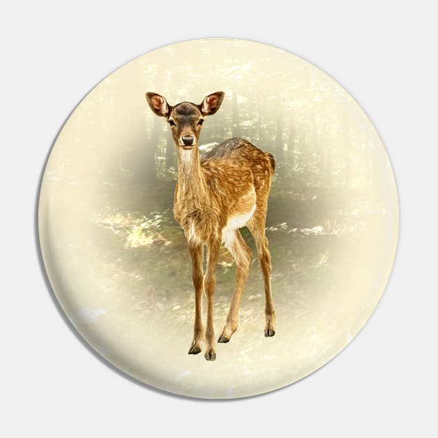 Fallow deer fawn Pin by Guardi
