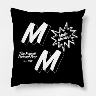 Media Mondays (white) Pillow