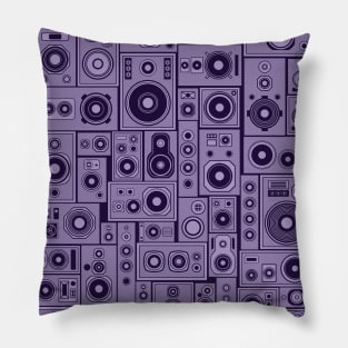 Music Speakers Purple Pillow