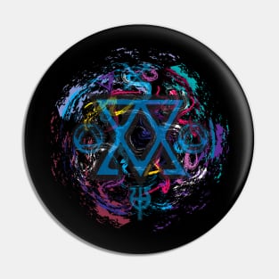 Esoteric Multicolor Swirl Pin