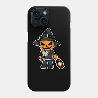 Jack O lantern Witch Phone Case