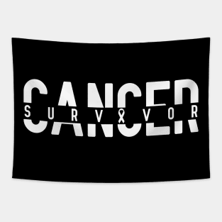 Lung Cancer Survivor - White Ribbon Tapestry