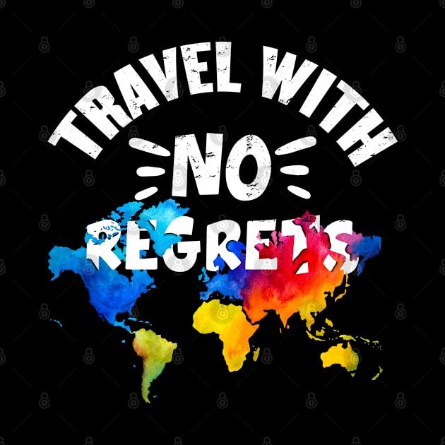 Travel with no regrets with world map for trips by artsytee