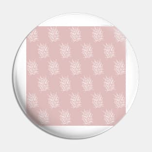 White Flowers Stream In Cosmic Pink Pin