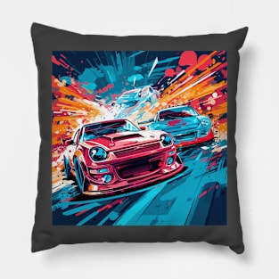 A Thrilling Race Pillow