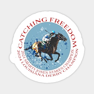 2024 Kentucky Derby Contender Catching Freedom design Magnet