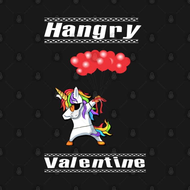 Hangry Dabbing Unicorn Valentines Day Gift For Men Women Kids by familycuteycom