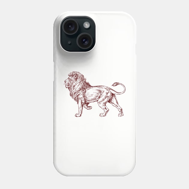 lion shirt Phone Case by the-dangerous