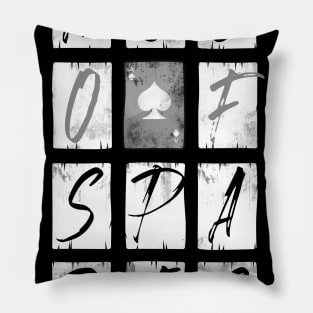 Ace of spades Pillow