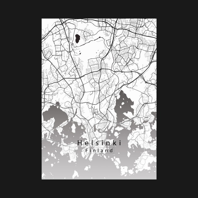 Helsinki Finland City Map by Robin-Niemczyk