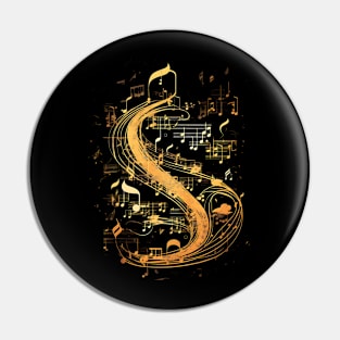 Music Notes Classic Feeling Pin