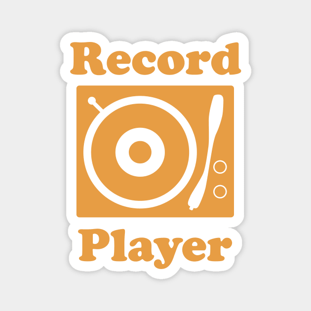 Record Player Magnet by Cosmo Gazoo