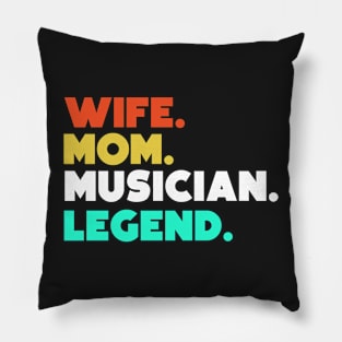 Wife.Mom.Graphic Designer.Legend. Pillow