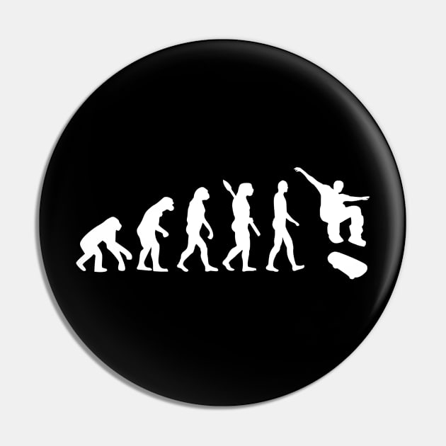 Evolution Skateboard Pin by Designzz