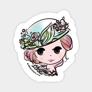 doll art, cute and kawaii illustration Magnet