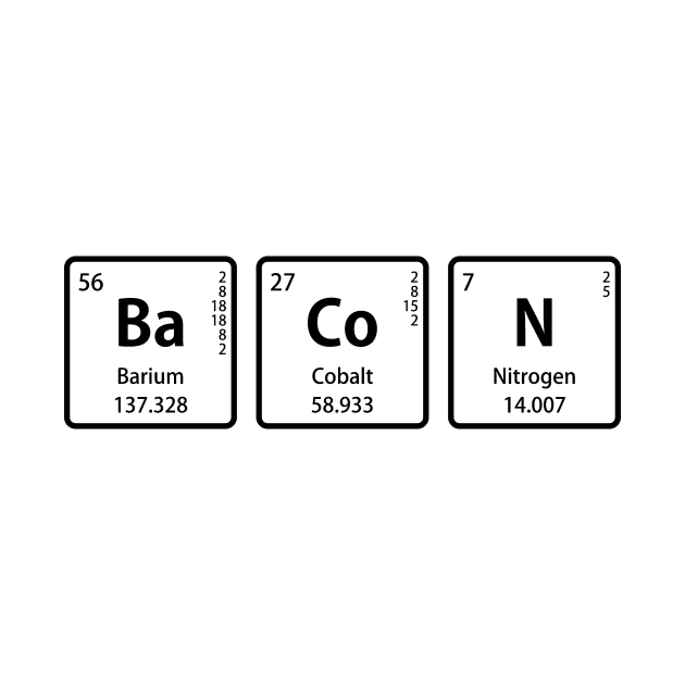 BaCoN Spelled with Periodic Table Element Symbols by sciencenotes