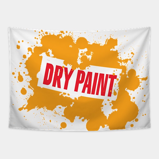 Dry Paint (YELLOW) Tapestry by Michael Tutko