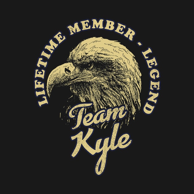 Kyle Name - Lifetime Member Legend - Eagle by Stacy Peters Art