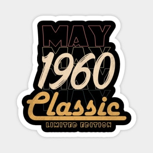 may 1960 birthday Magnet