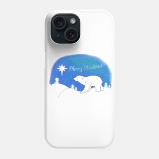 Christmas polar bear Phone Case