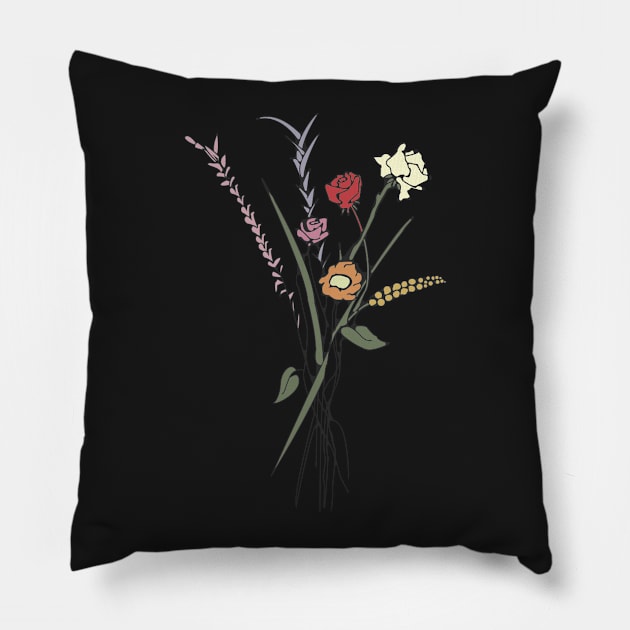 Wildflowers Pillow by mikenorthvisuals