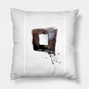 Brown ink art Pillow