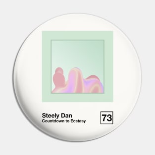 Countdown To Ecstasy / Minimalist Style Graphic Artwork Design Pin