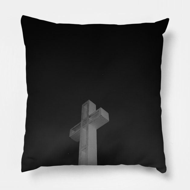 Urban Cross Pillow by gabbidea 