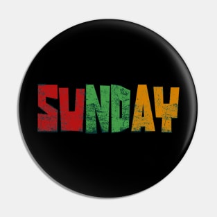 Sunday Style Pin