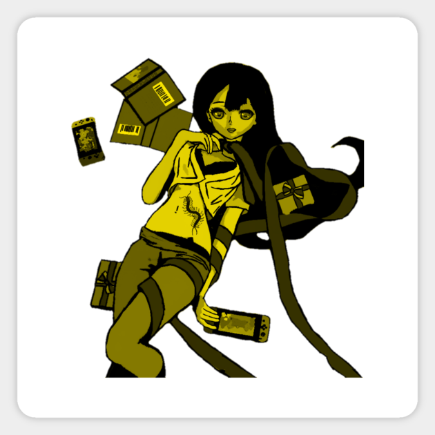 Anime Gamer Girl - Anime Gamer Girl - Sticker | TeePublic Anime Gamer Girl - Anime Gamer Girl - Sticker | TeePublic