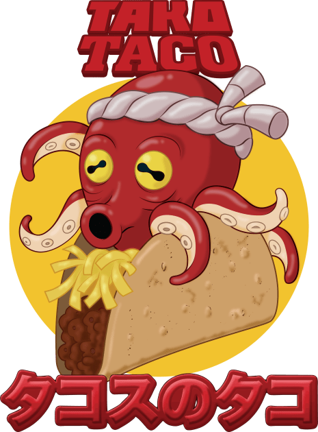 Taco de Pulpo Kids T-Shirt by Rubtox