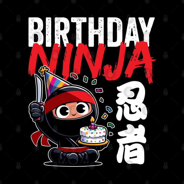 Cute Birthday Ninja by DetourShirts